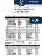 Concurso Público de Méritos #121-2022-Mp-Fn-Gg-Ogpohu-Cobertura Nacional Lista de Potulantes Inscritos