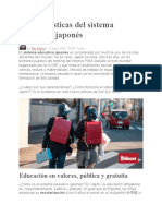 Características Del Sistema Educativo Japonés