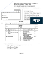 Charusat University Exam on Industrial Relations