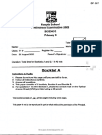 P6 - Science Exam 2022 of Rosyth School Singapore