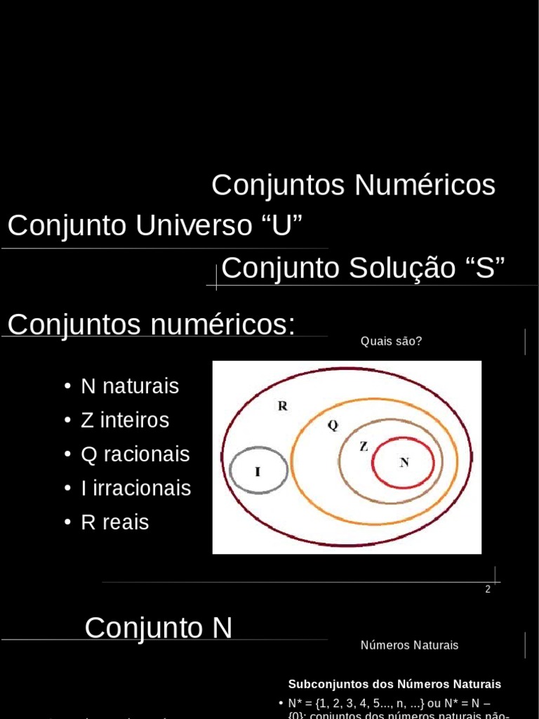 Conjuntos numéricos mari