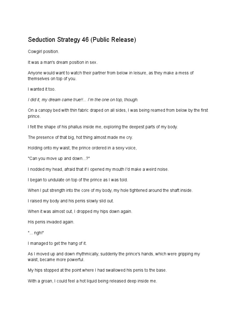 Seductive Cowgirl Position Fantasy | PDF