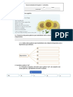Teste de AvaliaçãTeste de Avaliação de Português n.1_Gramáticao de Português n.1_Gramática