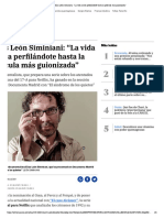 Elías León Siminiani - "La Vida Acaba Perfilándote Hasta La Película Más Guionizada"