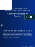 4.8 Optimización Local de Consultas