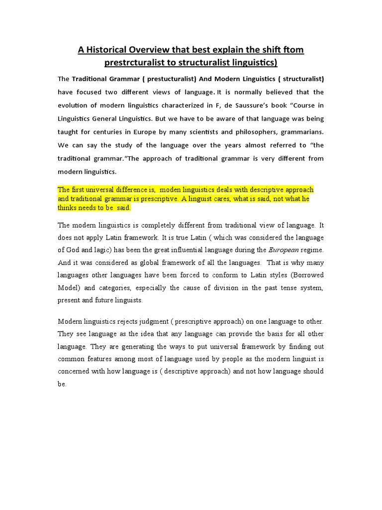 m1 s1 Applied Linguistics Lecture 1 The Shift From Modern Linguistics To Poststructuralism