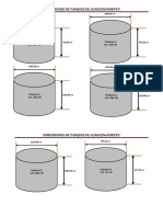 Dimensiones de Tanques de Almacenamiento