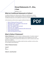 L1 Conditional Statements