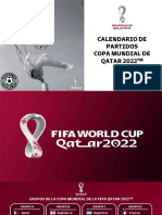 Calendario Partidos QATĄR 2022