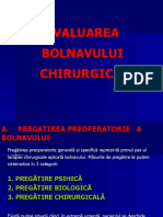 Evaluarea Bolnavului Chirurgical