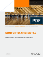 Capacidades técnicas e portfólio de consultoria em conforto ambiental