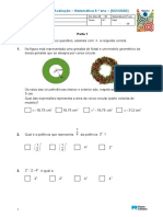 Matemática 6o ano teste avaliação