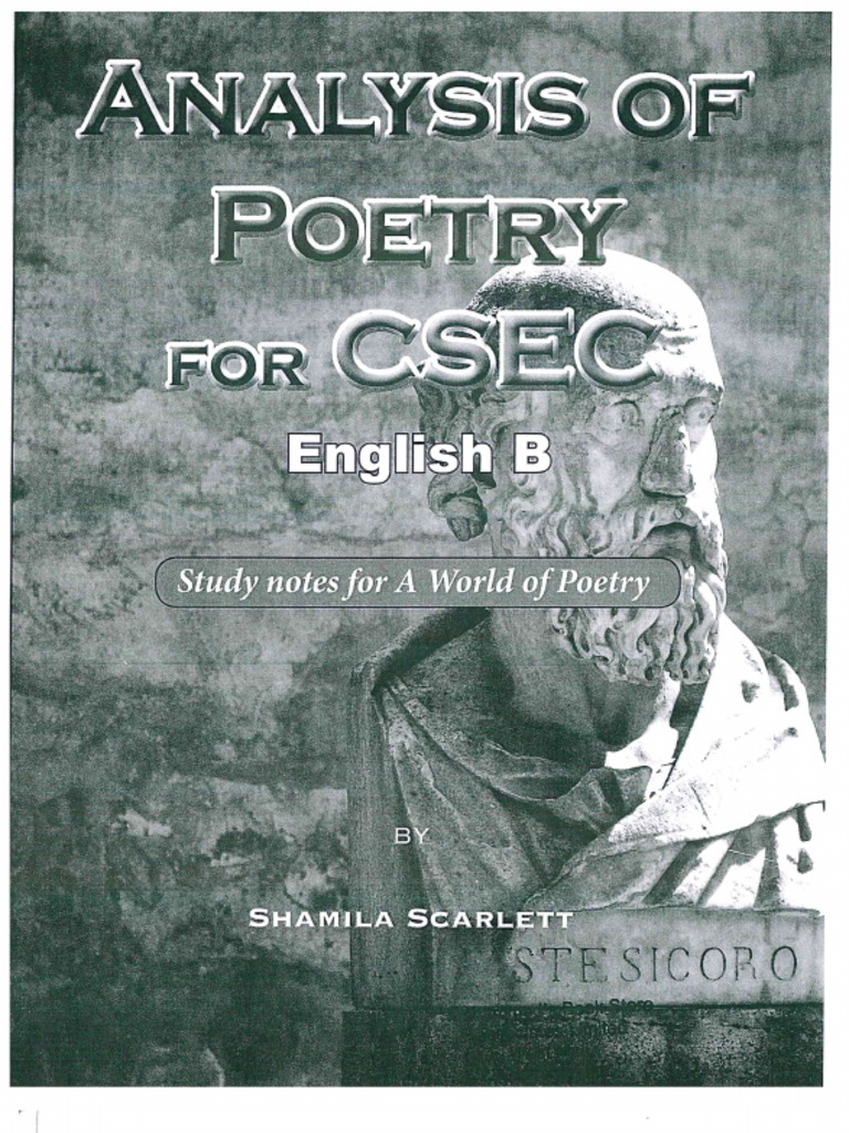 Analysis Of Poetry For Csec Pdf
