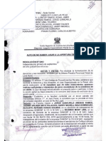 RESOLUCIÓN #UNO 1 SET 2011. AUTO DE NO HABER LUGAR A LA APERTURA DE INSTRUCCIÓN. MDA. 4p. Lec