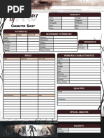 Witcher Character Sheet PDF | PDF | Weaponry | Leisure
