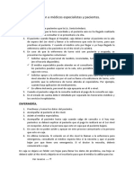 Atención A Médicos Especialistas y Pacientes