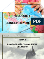 La Geografia Como Ciencia Del Medio