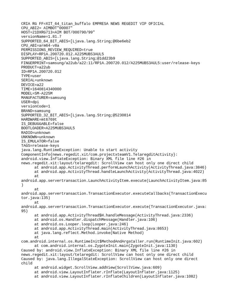 Free Fire Aimbot Regedit Error Fix | PDF | Java (Programming Language ...