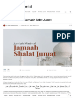 Jumlah Minimal Jemaah Salat Jumat