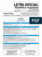 Primera Seccion Boletin Oficial