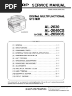 Manual de Servicio Sharp AL-2030, 2040cs, 2050cs