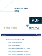 TEMENOS Product Forum 2010 Agenda