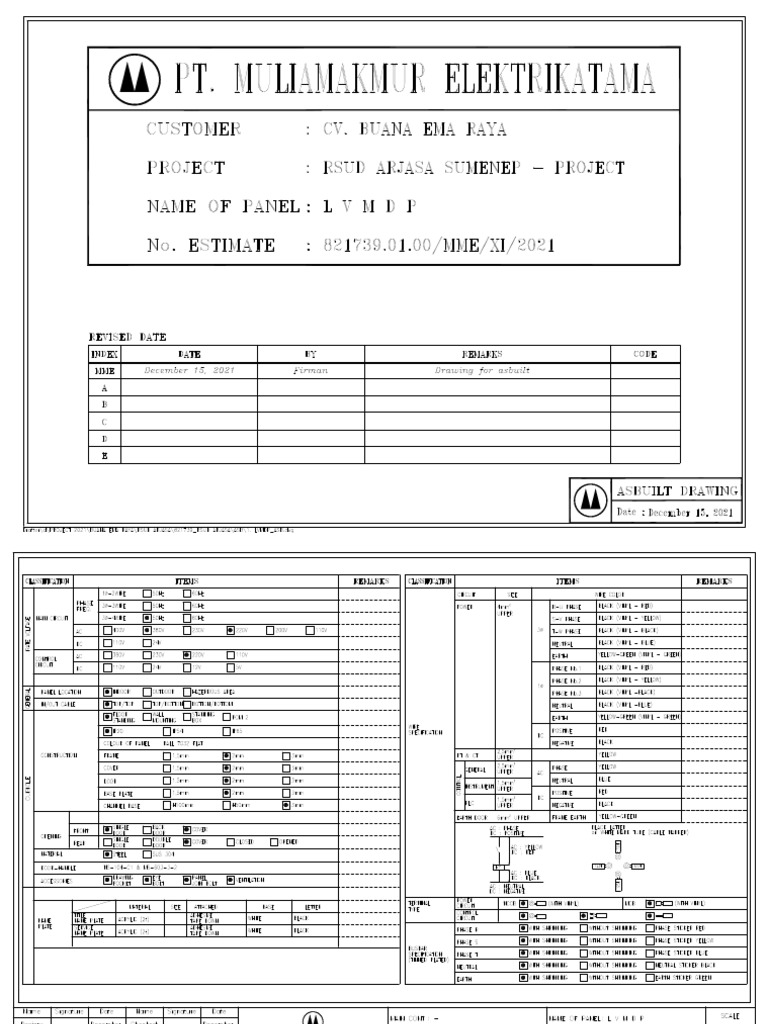 LVMDP Asbuilt Drawing | PDF