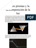 4.7 Los Prismas y La Descomposición de La Luz