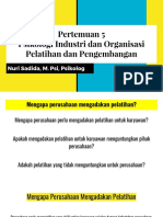 Materi Pertemuan 5 PIO Pelatihan Dan Pengembangan