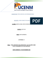 Asignatura: Psicología de Las Organizaciones: Alumno: Mario Leonel Reyes Rodriguez