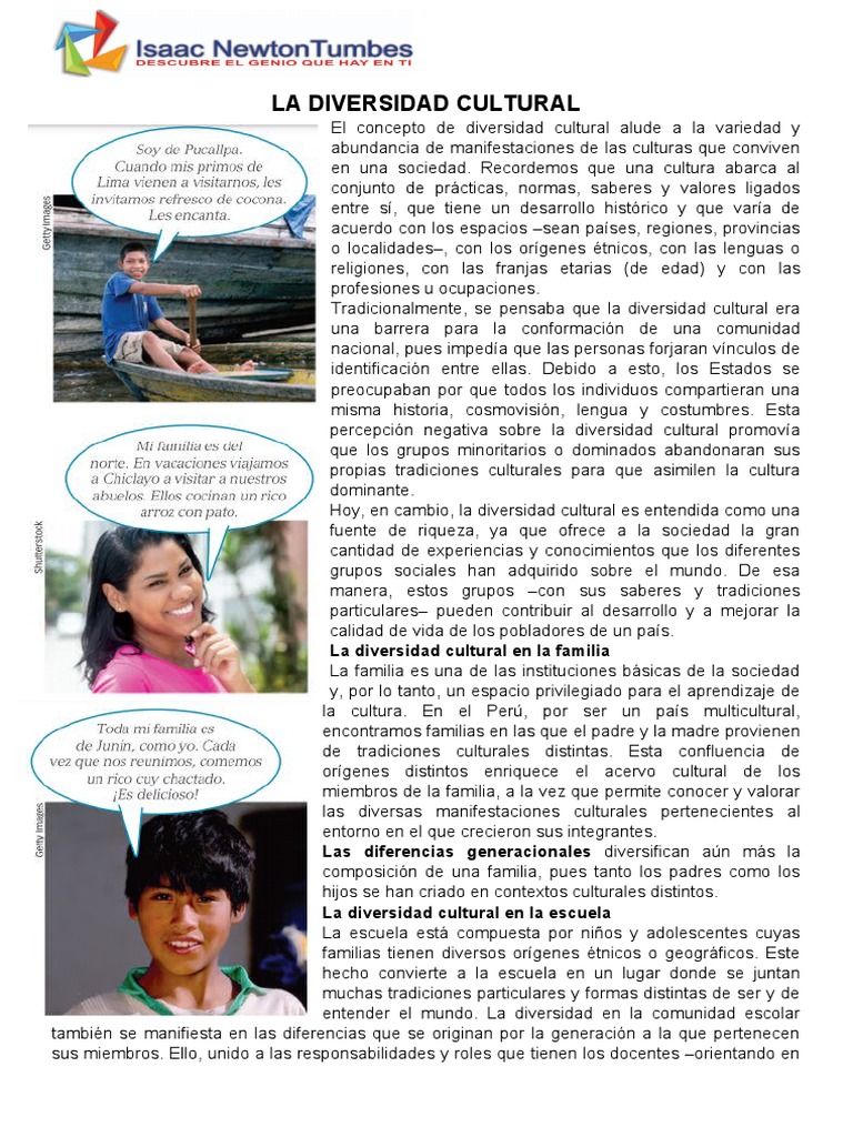 La Diversidad Cultural Pdf , (PDF) Diversidad cultural: Revisión de ...