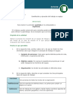 Constitución y Ejecución Del Trabajo en Equipo