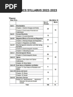 Physics Syllabus 2022