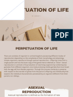 Perpetuation of Life by Group 1