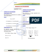 01 - Expresiones Algebraicas Grados de Un Polinomio