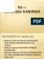 KD.13. Akhlaqul Karimah