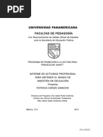 "Programa de Promoción A La Lectura para Preescolar