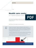 Healthcare Costs A Market Based View