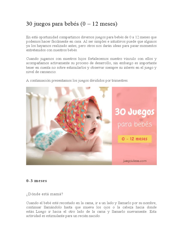 Juegos para bebes de 0 a 12 meses clearance