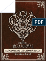 Ordem Paranormal RPG - Suplemento Da Comunidade