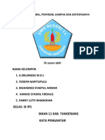 Pemanasan Global, Penyebab, Dampak Dan Antisipasinya: Kelas: Ix Ips Sman 11 Kab. Tangerang Kata Pengantar