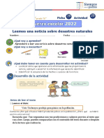 Com. Leemos Una Noticia Sobre Desastres Naturales