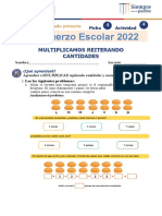 Matemática Multiplicamos Reiterando Cantidades