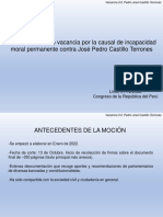 Pedro Castillo: Sustentación de La Tercera Moción de Vacancia