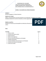 El Banco Central y Los Agentes Del Sistema Financiero