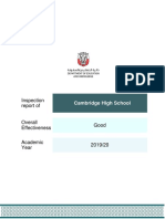 2019 Cambrdige High School Inspection Report Final ENG