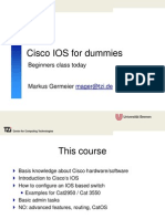 Cisco IOS for dummies: Beginners class today