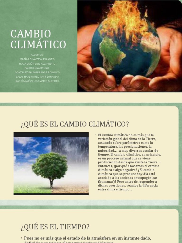 Impacto del Cambio Climático Global | PDF | Clima | Gases de efecto ...