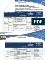 ORDEN DE SERVICIO No. 31. CALENDARIO REFORMULADO DE FIN DE GESTION