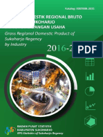 Produk Domestik Regional Bruto Kabupaten Sukoharjo Menurut Lapangan Usaha 2016-2020